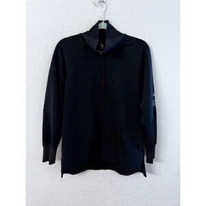 Nike Just Do It black 1/4 zip pullover sweater mens size large